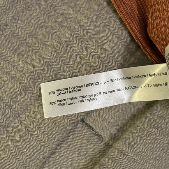 Zara Rust Ribbed Knit Top - Picture 6 of 6